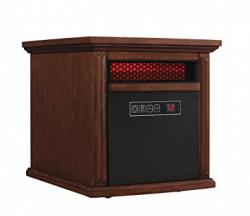 INFRARED QUARTZ HEATER WALNUT