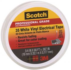 35 ELECTRICAL TAPE WHITE 3/4x66'