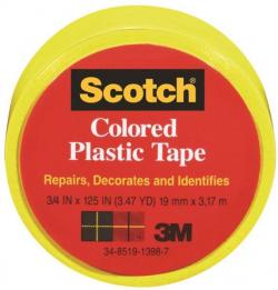 3M 3/4 PLASTIC TAPE YELLOW