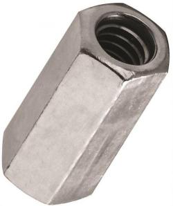 COUPLER NUT ZINC 1/4-20