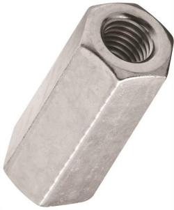 COUPLER NUT ZINC 3/8-16