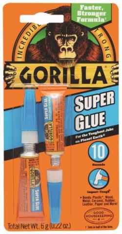 GORILLA GLUE SUPER GLUE 3G TUBES