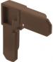 5/16" PLASTIC FRAME CORNER BRONZ