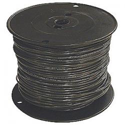 12GA THHN SOLID WIRE BLACK FT