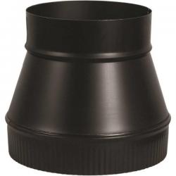 FLUE PIPE INCREASER 5X6IN BLK