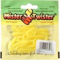 MISTR TWISTR 2" YELLOW GRUB 20PK