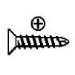 #8 x 3/4" Flat Phillips Tek Screw