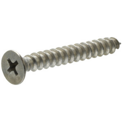 #4 x 1" SS Flat Phillips Sheet Metal Screw