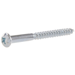 #8 x 1-1/4" Zinc Round Phillips Wood Screws