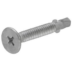 #12-24 x 2" Flat Phillips Tek Screw w/ Wing