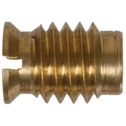 1/4"-20 Brass Wood Insert