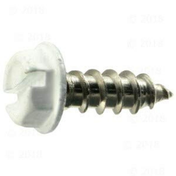 #8 x 3/4" White Hex Washer Head Sheet Metal Screw