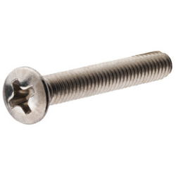 #6-32 x 1/2" SS Oval Phillips Machine Screw