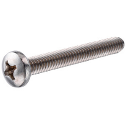 1/4"-20 x 3" SS Pan Head Phillips Machine Screw