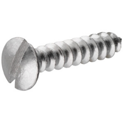 #4 x 3/8" Aluminum Oval Head Sheet Metal Screw