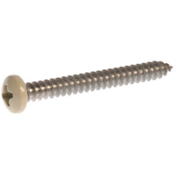 #8 x 1/2" SS Beige Phillips Pan Head Sheet Metal Screw