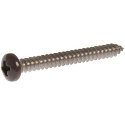 #8 x 3/4" SS Brown Phillips Pan Head Sheet Metal Screw