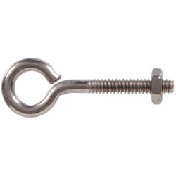 #10-24 x 2" Stainless Steel Eye Bolt with Nut