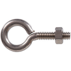 1/4"-20 x 2" Stainless Steel Eye Bolt with Nut