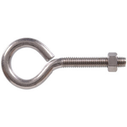 3/8"-16 x 3-7/8" Stainless Steel Eye Bolt with Nut