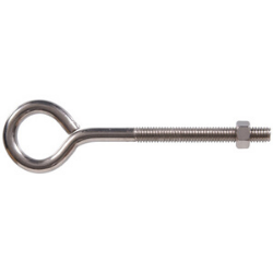 3/8"-16 x 6" Stainless Steel Eye Bolt with Nut