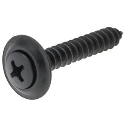 #8 x 5/8" Black Oval Sheet Metal Screw w/ #6 Head