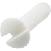 #6-32 x 1/2" White Electrical Switch Plate Screw