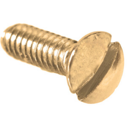 #6-32 x 1/2" Bright Brass Electrical Switch Plate Screw