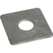 2" x 1/8" x 1/2" Galvanized Square Washer