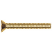 1/4"-20 x 1" Brass Flat Head Slotted Machine Screw