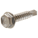 Brown #8 x 1" Stainless Steel Hex Self Drilling Screw