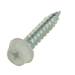 #8 x 1" White Hex Head Sheet Metal Screw