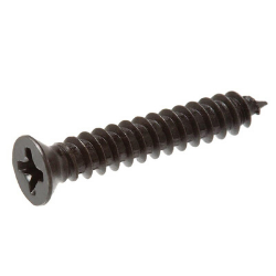 #6 x 1/2" Flat Head Black Decor Screw