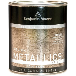 Studio Finishes Molten Metallics, Gold - 1 Quart