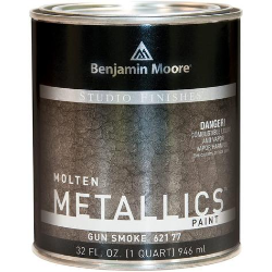 Studio Finishes Molten Metallics, Gun Smoke - 1/2 Pint