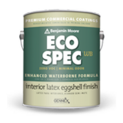 Eco Spec Flat WB White Base Paint - 5 Gallons