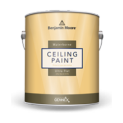 Waterborne Ceiling Paint, White Base - 5 Gallons