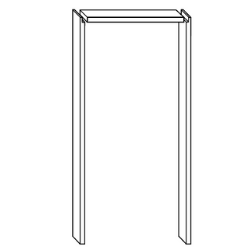 11/16" x 4-5/8" x 7 Clear Pine Flat Jamb Side