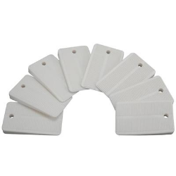 Soft White Plastic Toilet Shims