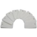 Soft White Plastic Toilet Shims