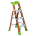 Cross Step Ladder, 300 lb Weight Capacity, 4-Step