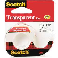 1/2" x 450" Transparent Tape