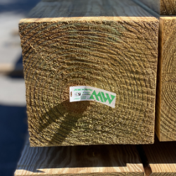 8 x 8 x 12' #2 Treated Rough Sawn Timber, .15 MCA