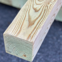 4" x 4" x 12' 1/4" Squared Edge #1 Southern Yellow Pine