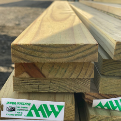 1 x 4 x 8 #2 Pressure Treated Lumber, .15 CA