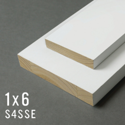 1" x 6" x 16" S4SSE Protected Primed Trim Board