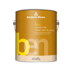 ben Premium Flat Finish, White Base - 1 Gallon