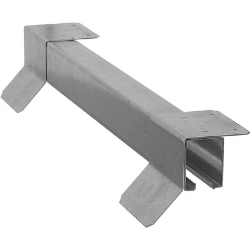 10' Galvanized Top Mount Box Rail with Bracket