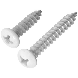 White Closet Bracket Screw Set