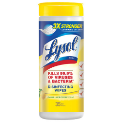 Lysol Lemon-Scented Disinfecting Wipes, 35 Count